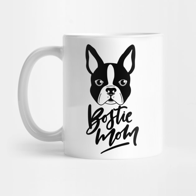 Bostie Mom Boston Terrier Dog Dogs by fromherotozero